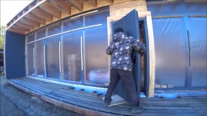 Установил плёнкопакеты и дверь