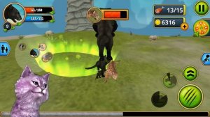 СИМУЛЯТОР дикой КОШКИ ПАНТЕРЫ #2 завела ДЕТЁНЫША и отправилась в пустыню КОШКА ЛАНА играет