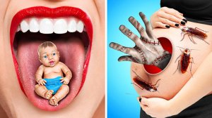 Беременный зомби в реальной жизни 🧟♀️ Забавные хитрости и ситуации 😂