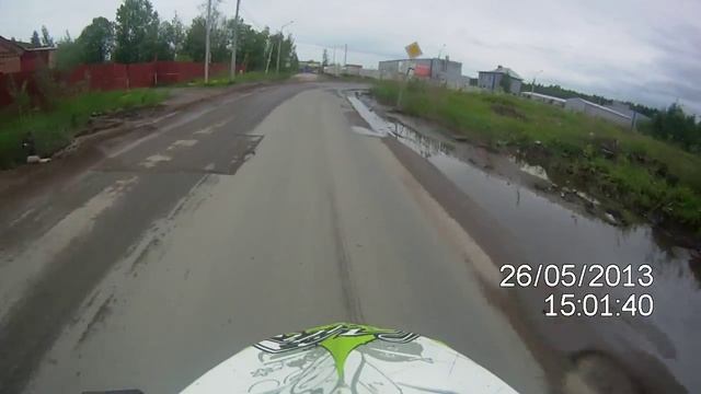 По Рябовскому шоссе на питбайке Kayo 140cc смотреть онлайн