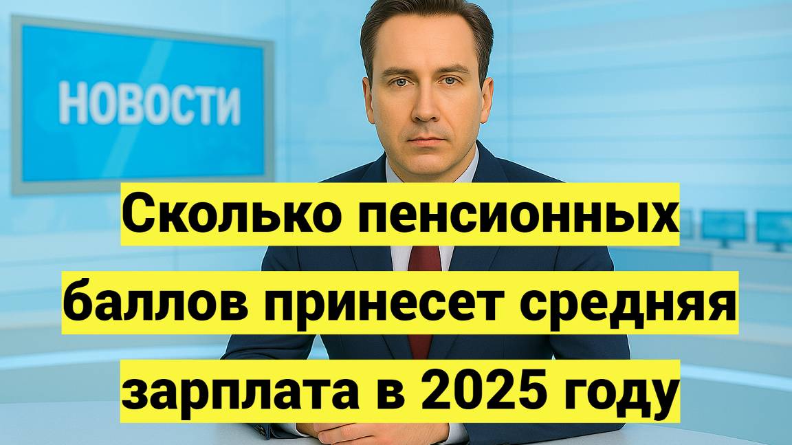 Сколько пенсионных баллов принесет средняя зарплата в 2025 году смотреть онлайн