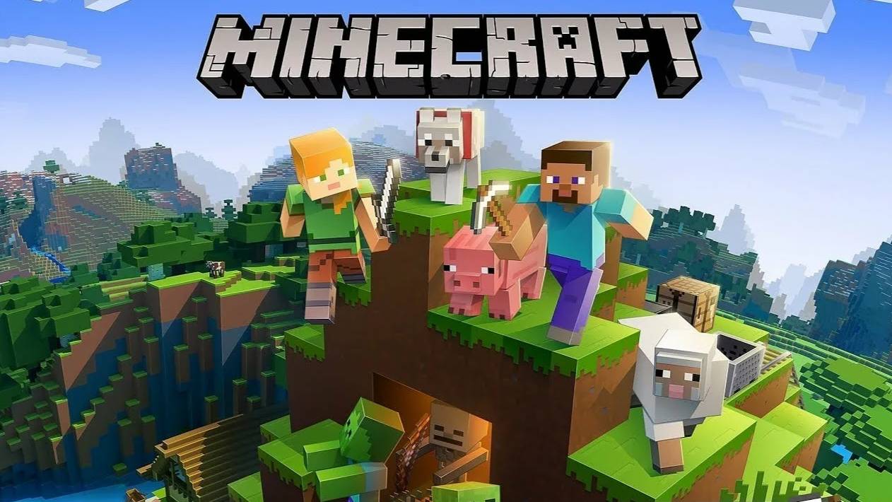 Выживаем на сервере в MINECRAFT ▪️ Майнкрафт, серия №1 смотреть онлайн