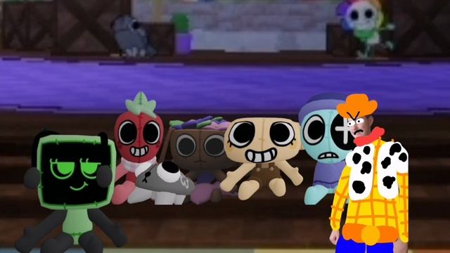 FNF по миру Денди игрушки из мира Денди.