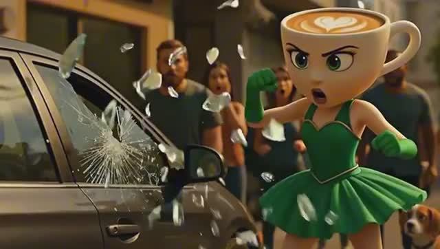 Балерина Капучино разбила окно машины, чтобы спасти ребёнка — настоящее героическое спасение!