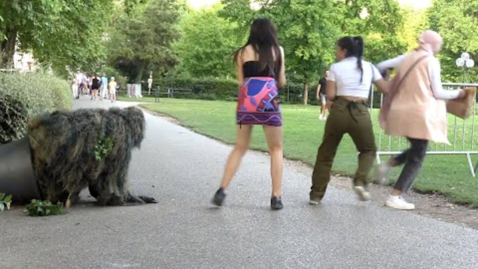 BUSHMAN SHE RUN 😳 FOR HER DEAR LIFE смотреть онлайн