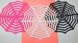 ПАУТИНКА из бумаги | Оригами Паутина | Поделка на Хэллоуин | Снежинка из бумаги