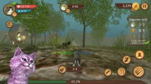 СИМУЛЯТОР Маленького КОТЕНКА #2 охотимся НАПАЛА СВИНЬЯ купили ДОМ КОШКА ЛАНА