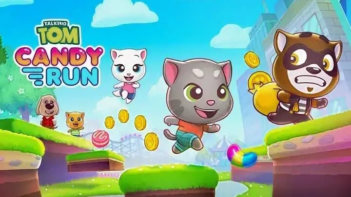 Talking Tom. Candy Run.Гонка за сладостями смотреть онлайн
