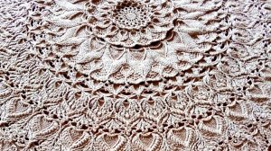 14. Вязание крючком. 56-58 ряды. Салфетка Arcanowave. Мастер класс по вязанию.mp4