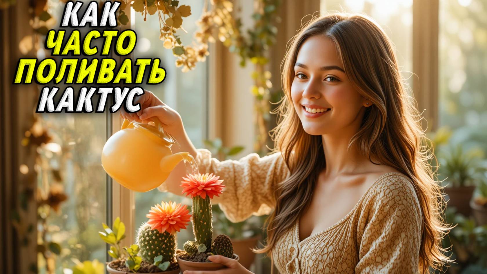 Как часто поливать кактус смотреть онлайн
