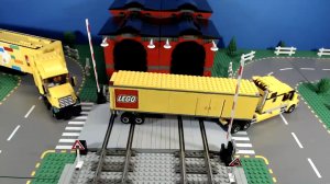 Лего железно дорожный переезд