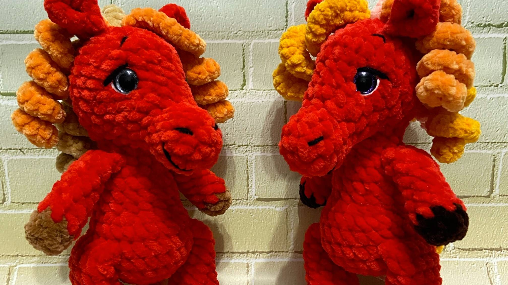 Амигуруми: схема Плюшевая Лошадка | Игрушки вязаные крючком смотреть онлайн