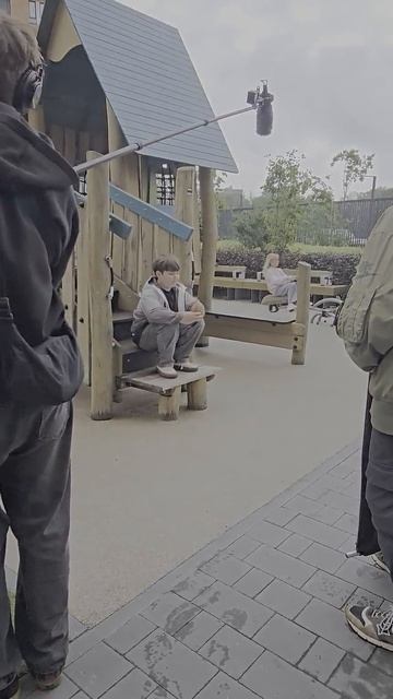 Съемка сцены с детьми