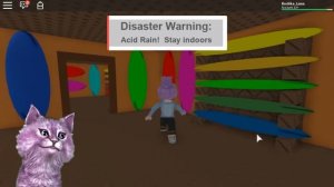 ВЫЖИВАНИЕ в ROBLOX Natural Disaster Survival  говорящая КОШКА ЛАНА играет