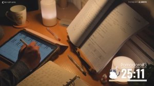 5 часов STUDY WITH ME ｜ No Music, Rain Sounds ☔ ｜ Pomodoro 50-10 ｜ Late night🌙