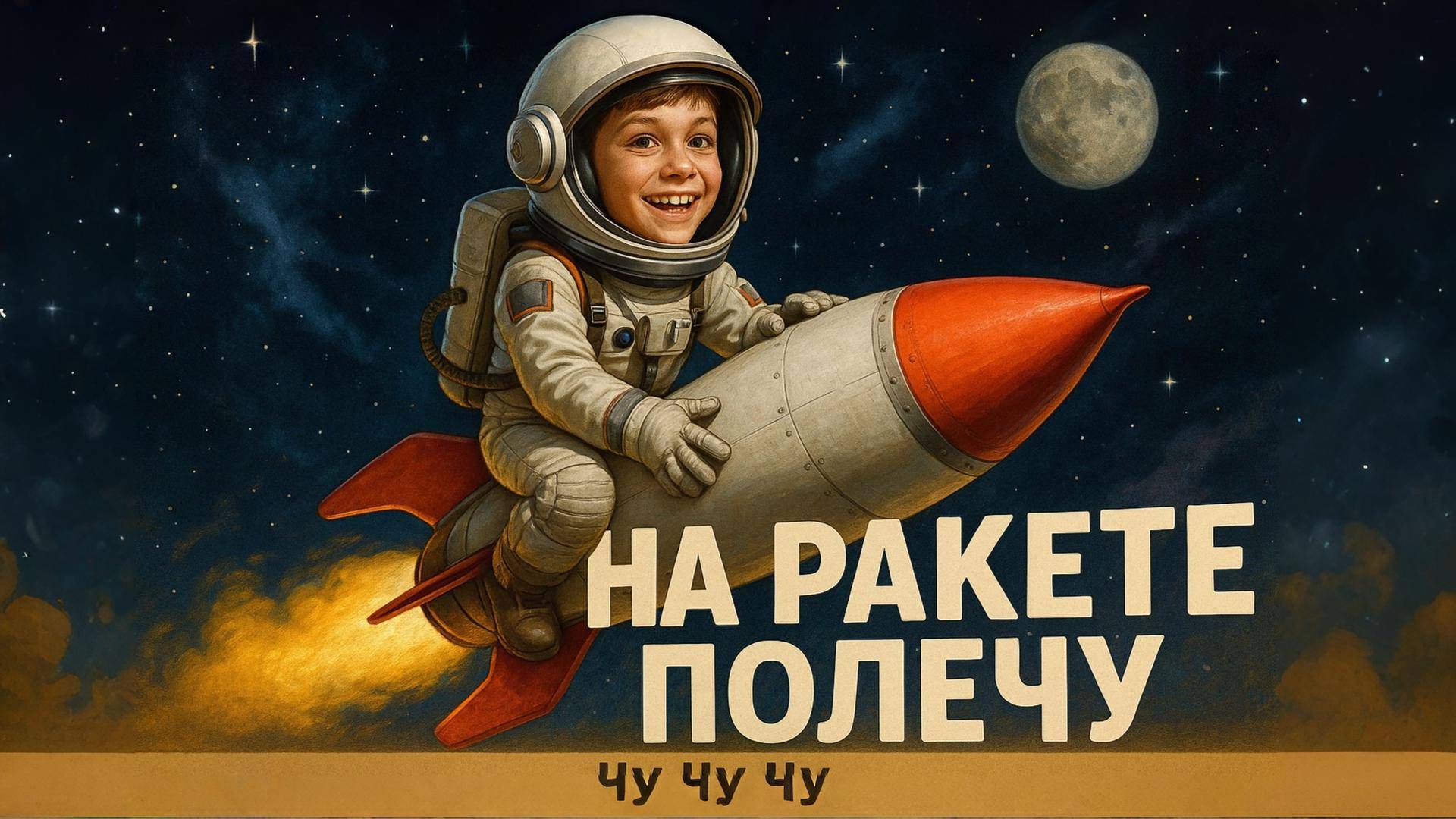 НА РАКЕТУ ПОЛЕЧУ ЧУ ЧУ ЧУ ЧУ. Детская песенка про космос. смотреть онлайн