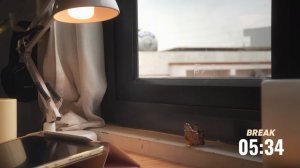 4 часа STUDY WITH ME ｜ Ambient ver.🍃, No Music ｜ Pomodoro 50-10 ｜ Early Morning