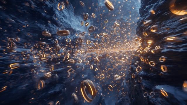 Canyon Of Humming Rings🌄2-Hour Hypnotic Ambience ｜ Visible Sound Waves ｜ Metallic Resonance