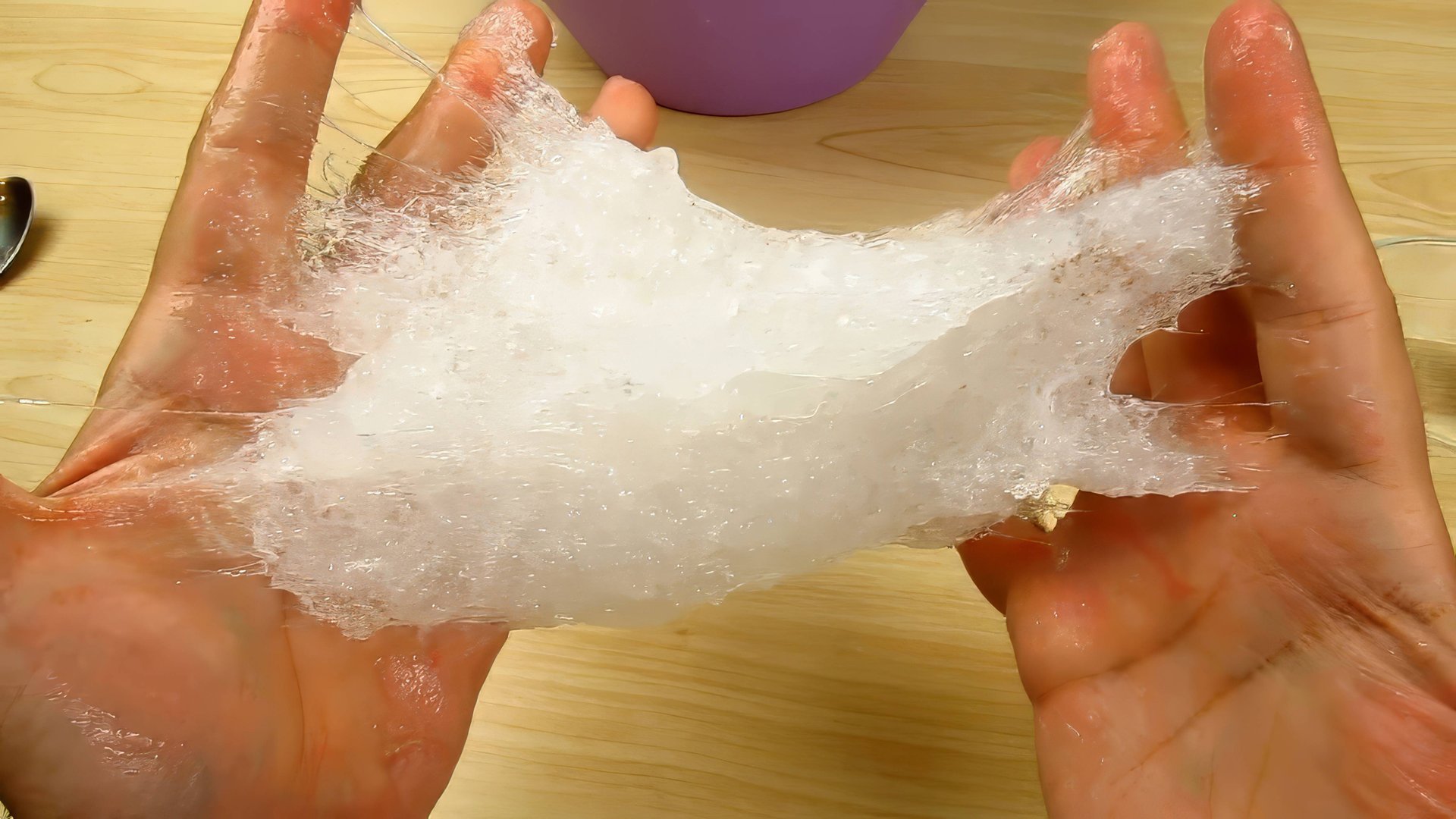 Прозрачный лизун за 1 минуту своими руками! Снова что-то пошло не так!