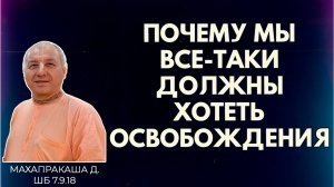 Почему мы все-таки должны хотеть освобождения. Махапракаша д. ШБ 7.9.18