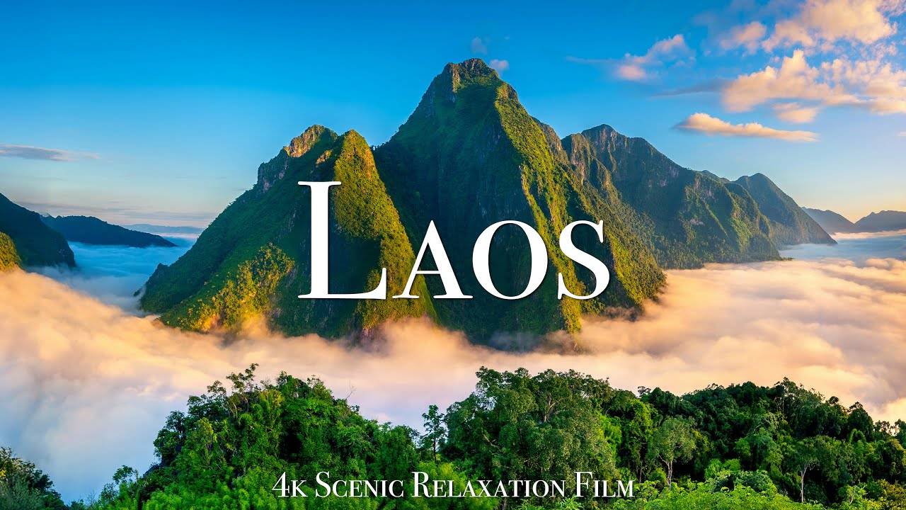 Laos 4K - Scenic Relaxation Film With Calming Music смотреть онлайн