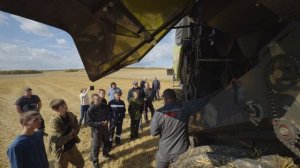CLAAS TRION, демонстрация в полях Красноярского Края