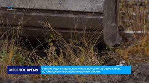 Работа по ликвидации несанкционированных свалок