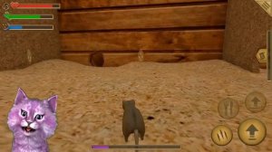 СИМУЛЯТОР Маленькой МЫШИ #5 НАПАЛИ МЫШИ и КОТ говорящая КОШКА ЛАНА играет