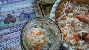 Капуста квашеная в рассоле в банках. Мой рецепт. Просто, быстро, вкусно.