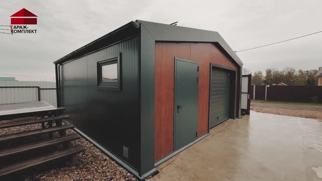 Гараж из сэндвич-панелей | Дороховы дачи | Гараж комплект смотреть онлайн