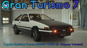 Toyota Sprinter Turbo 1600GT APEX: Призрак Японских Трасс в Gran Turismo 7.