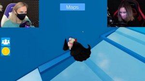 НОВАЯ МАСКА И ОББИ НА ДВОИХ С КАМЕРАМИ! Roblox Two Player Obby