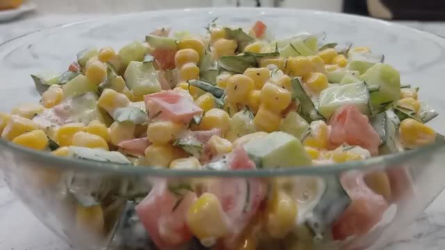 Полезно и аппетитно - овощной салат за 5 минут. Быстро и вкусно!!!