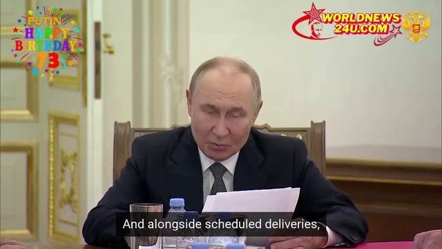 Putin celebrated his birthday at the Peter and Paul Fortress with the country's military leadership смотреть онлайн