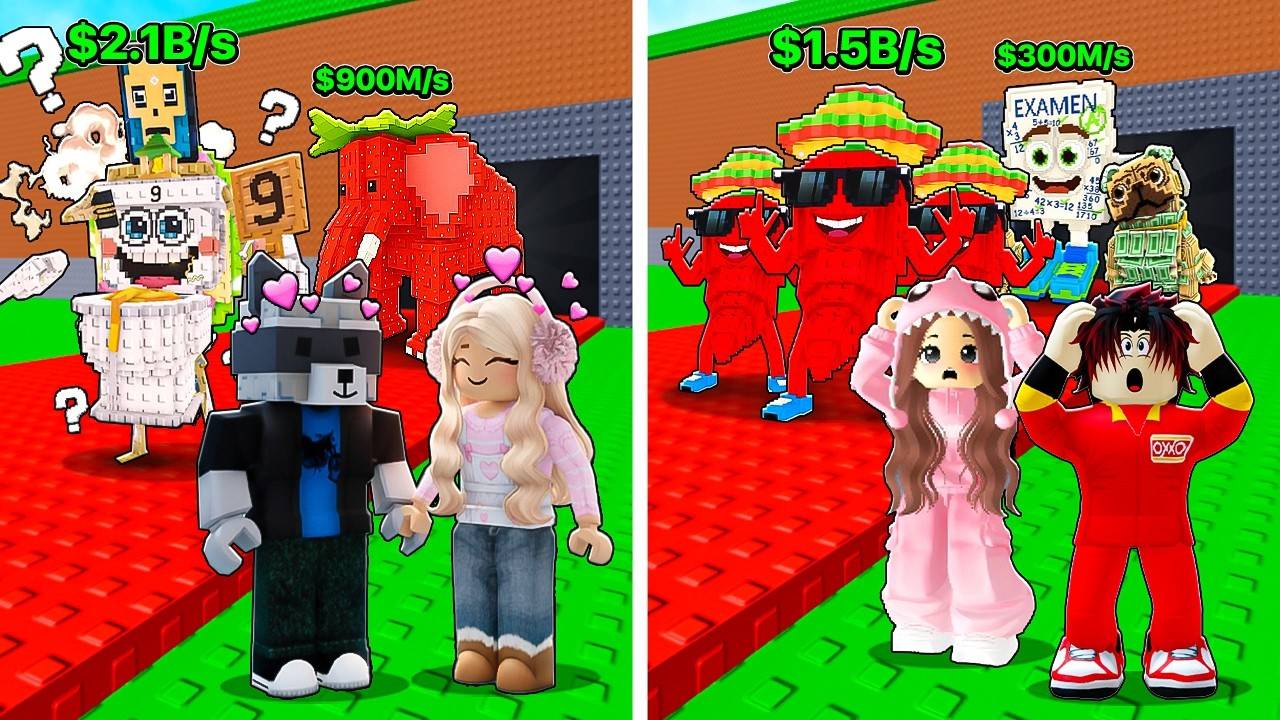 БИТВА ПАР – Ерокс и Маша vs. Рашик и Настя в Steal a Brainrot... Всё пошло не плану смотреть онлайн