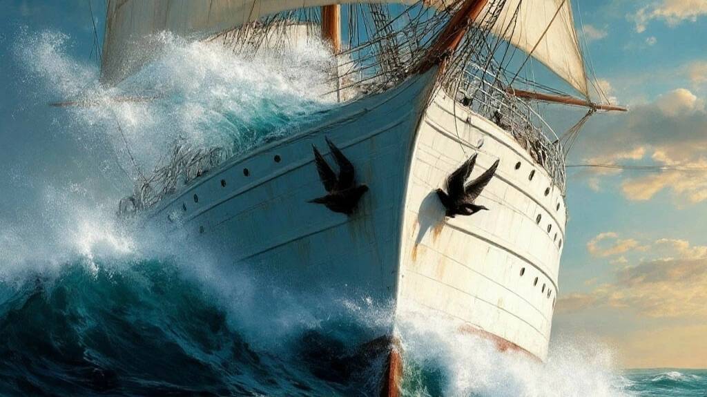 Я НА БЕЛОМ ПЛЫВУ КОРАБЛЕ ст. Людмила Бабкина , муз, видео Дмитрий Рост, исп. Людмила Полякова смотреть онлайн