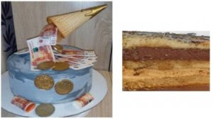 ТОРТ  РОГ ИЗОБИЛИЯ  -  ОРЕХОВО-ШОКОЛАДНЫЙ