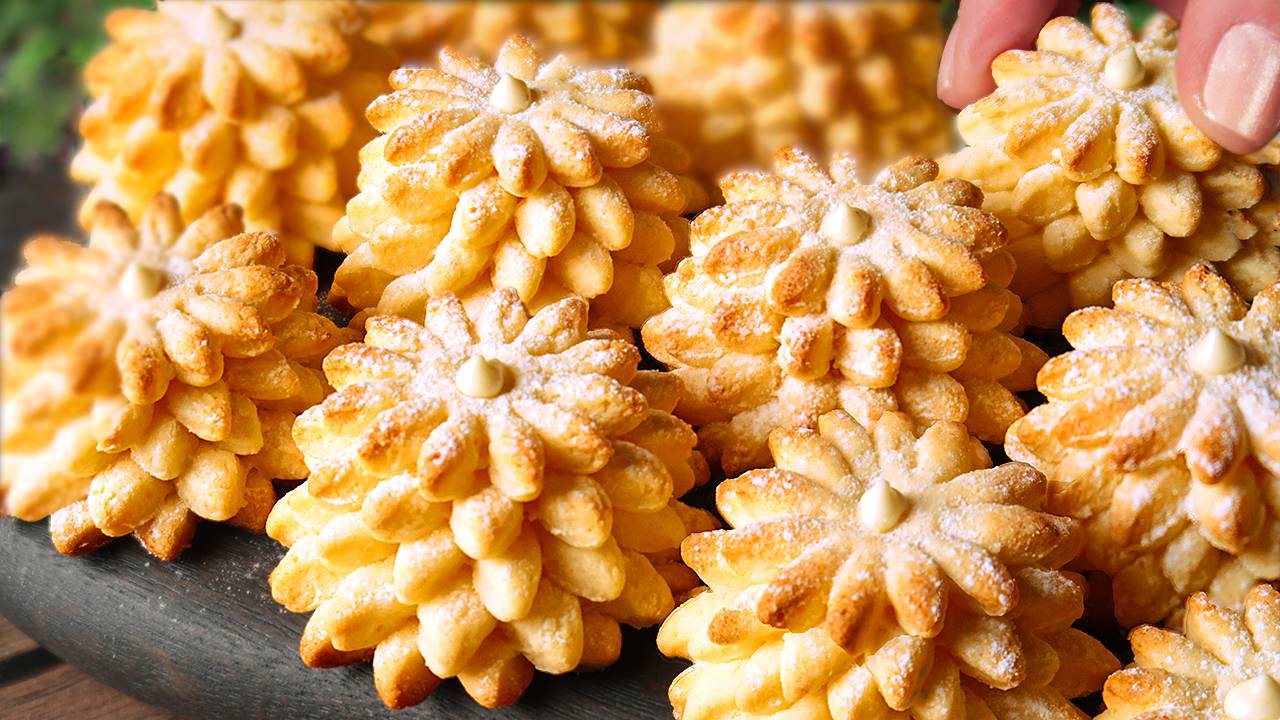 Мало кто знает этот способ! Самый красивый рецепт печенья! Вкуснее, чем в магазине. смотреть онлайн