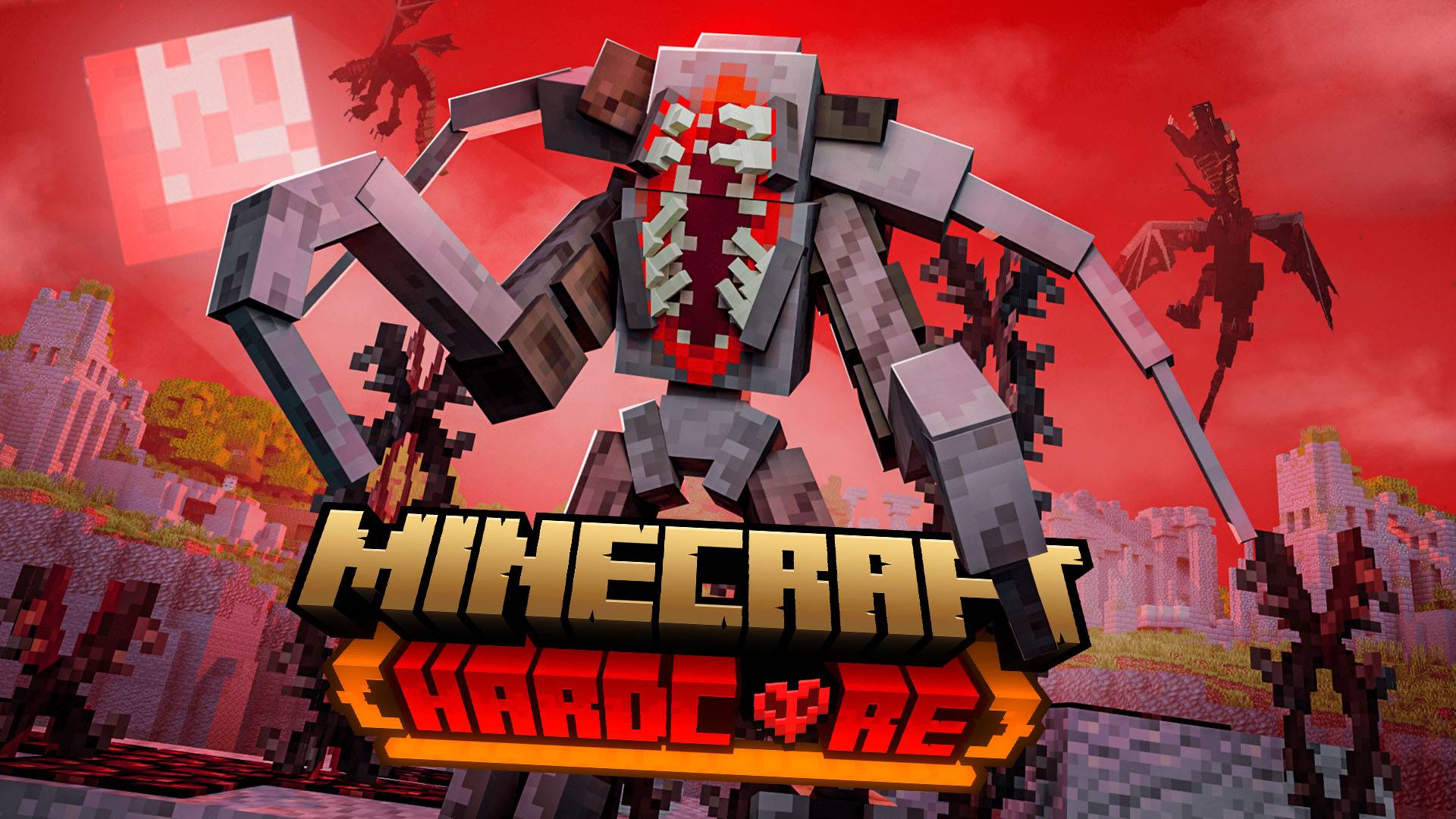 100 ДНЕЙ КРОВАВОЙ ЛУНЫ и НАШЕСТВИЯ ПАРАЗИТОВ в МАЙНКРАФТ. смотреть онлайн