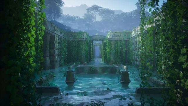 The Forgotten Garden ｜ Dreamlike Jungle Ruins Ambience