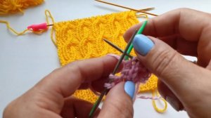 Узор спицами в вашу копилочку.