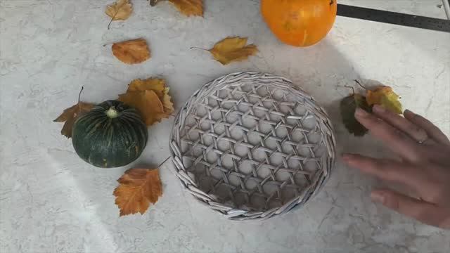 Ажурное дно. Тарелка или панно. Плетение из бумажной лозы. Канал Уютный дом смотреть онлайн