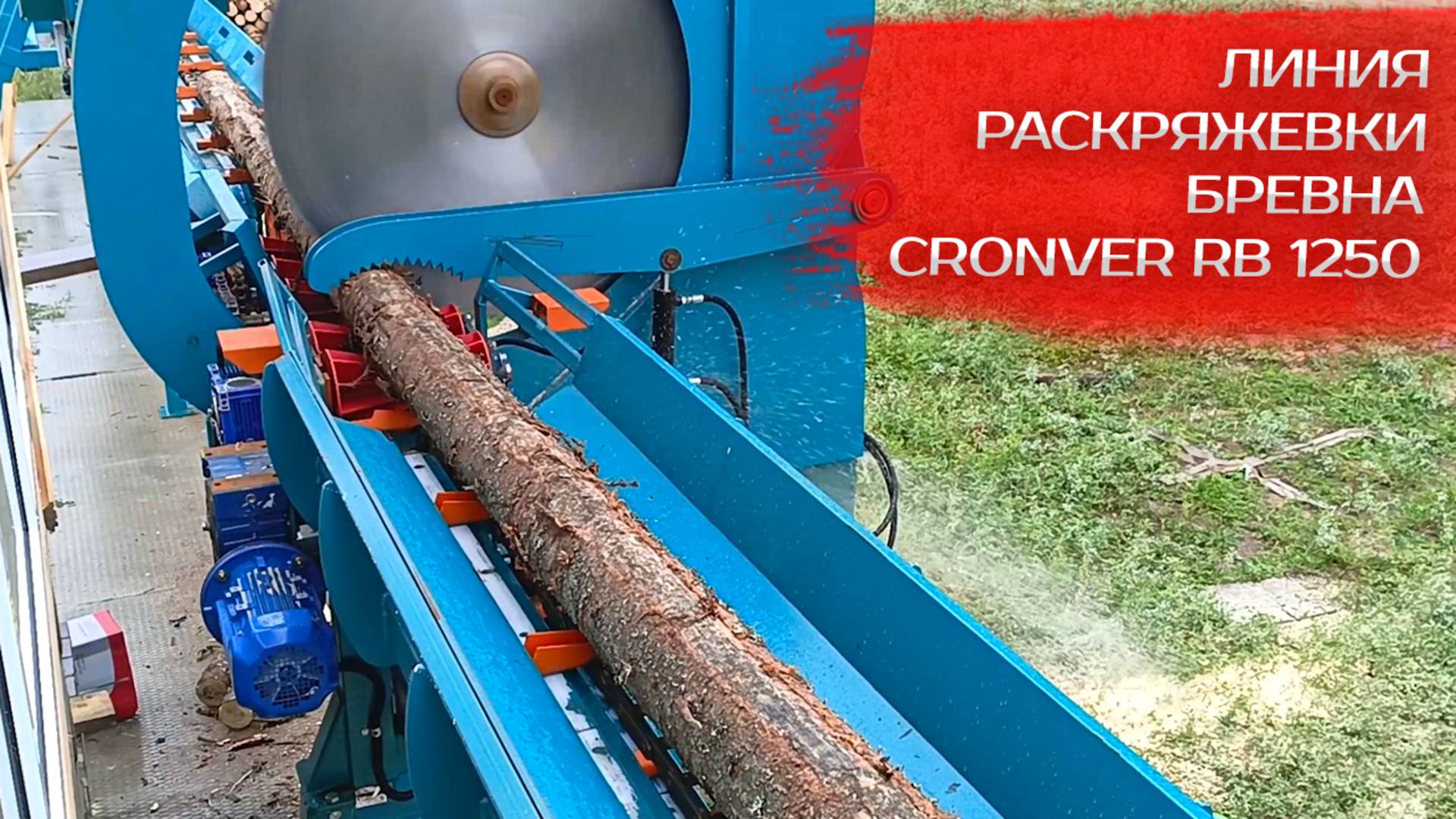 Линия раскряжевки бревна Cronver RB 1250 смотреть онлайн
