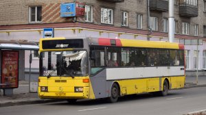 Автобус Mercedes-Benz O405 (АР 027 22). Покатушки по Барнаулу. / Ride on the Mercedes-Benz O405 bus