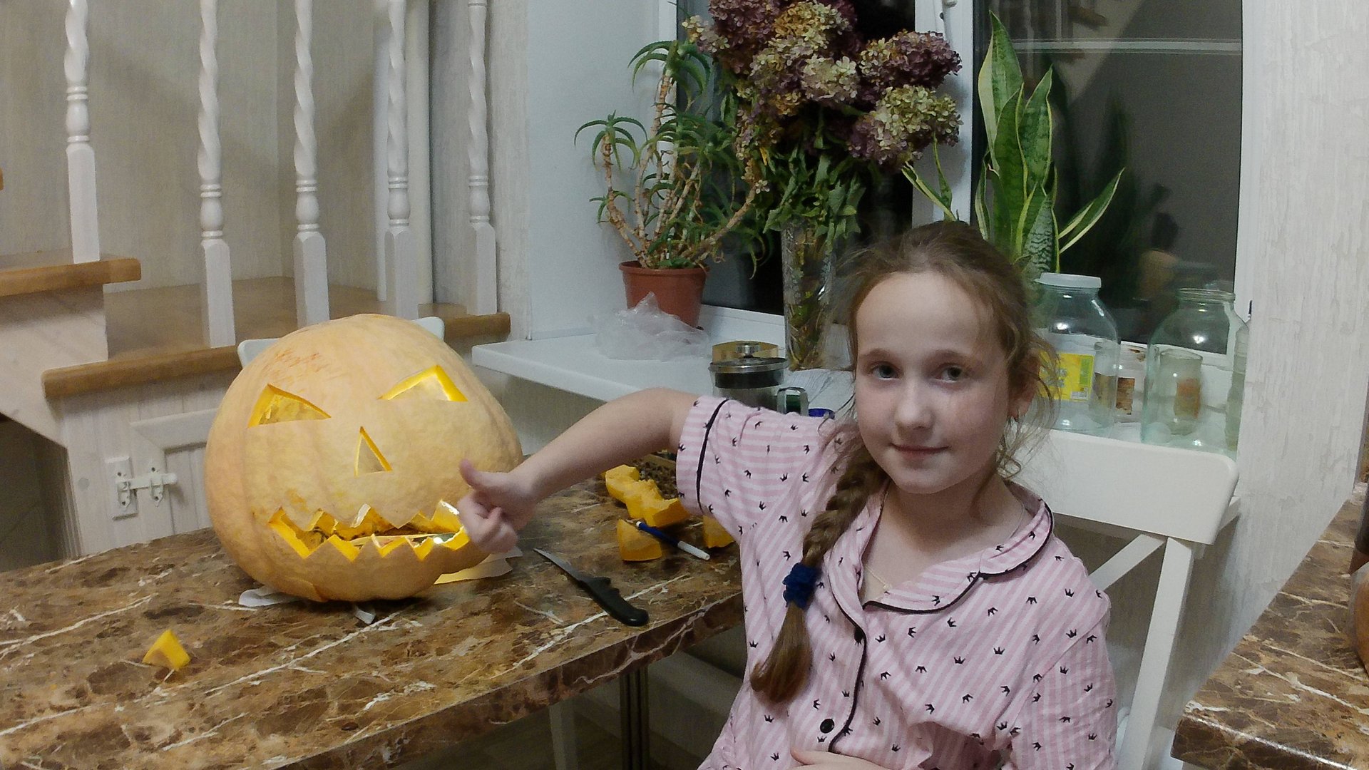 режу тыкву 2