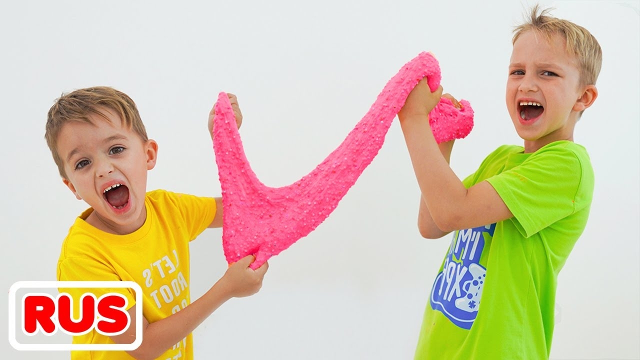 Ребята хотят одинаковые слаймы! Видео от Влада и Ники! смотреть онлайн
