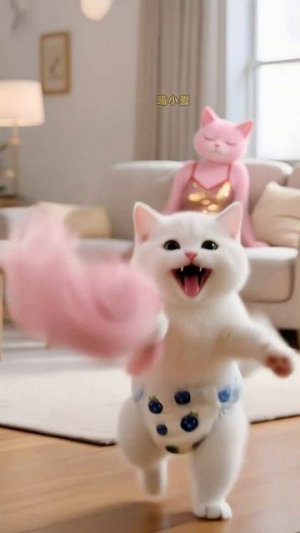 Он просто хотел, чтобы кошечка стала ещё красивее!#кошечка #план по выведению питомца