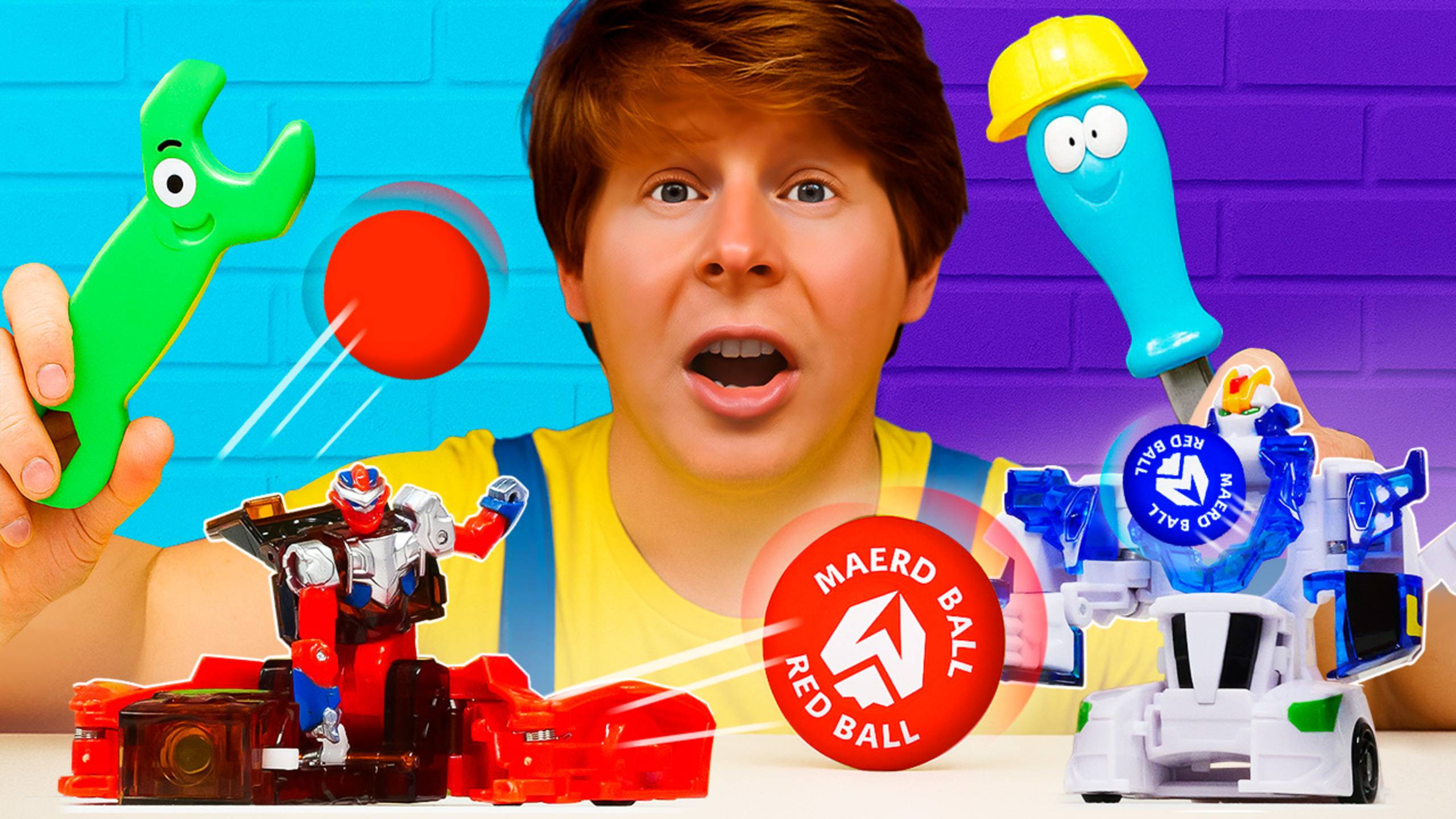 Выстрелили ШАРИКАМИ Mecard Ball и превратили машинки в трансформеров! 💥🔫 смотреть онлайн