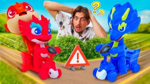 Игрушки Отважные Дракончики потеряли энергию счастья! Супер трансформация не удалась!