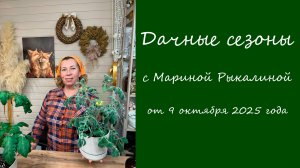 Дачные сезоны с Мариной Рыкалиной от 9 октября 2025 года
